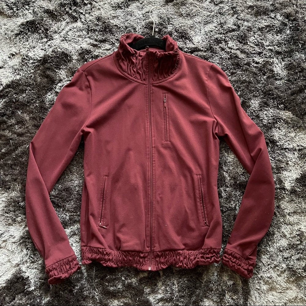 Prana Ruffled Sport Light Weight Activewear Jacket ✨